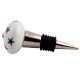 Slate Blue Star Ceramic Wine Stopper